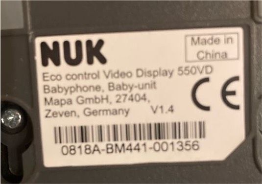 NUK Eco Control Video Display VD550 in Hamburg