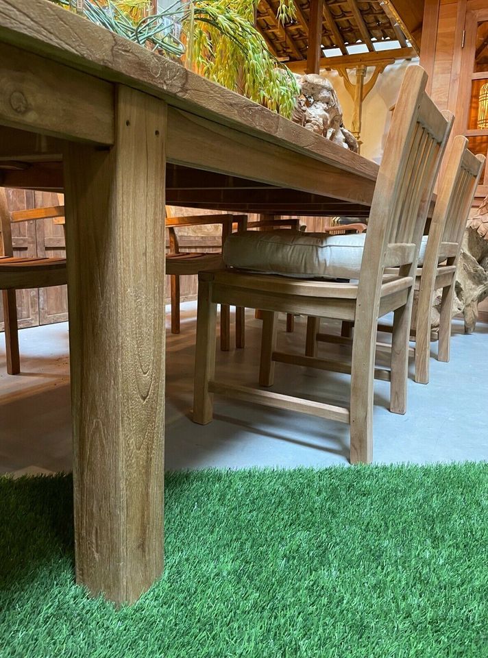 500 cm! Gartentisch Teak Holz Garten Teakholz Tisch Massiv Möbel in Wermelskirchen