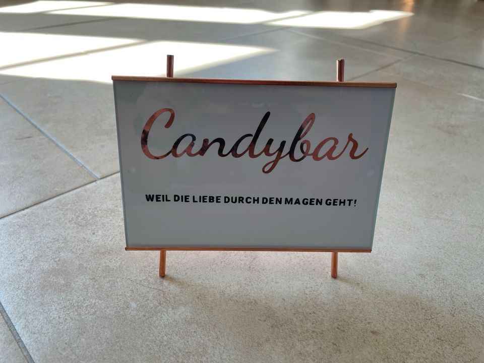 Candybar Schild (für Hochzeit oder Feier) in Hattstedt