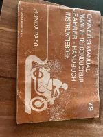 Fahrer-Handbuch Bedienungsanleitung Honda PA50 Nordrhein-Westfalen - Wesel Vorschau