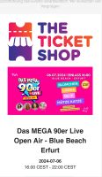 Das Mega 90er Live Open Air Thüringen - Ilmenau Vorschau