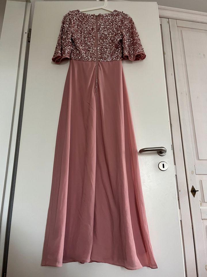 Maya Brautjungfernkleid / Kleid Hochzeit rosé mit Pailletten in Frankfurt am Main