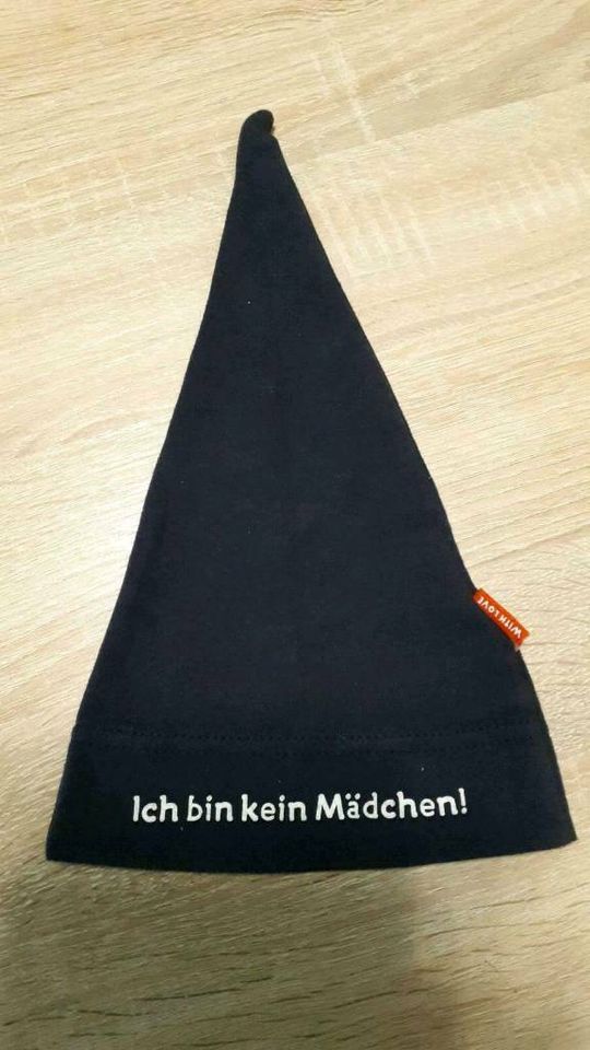 Mütze "Ich bin kein Mädchen" Gr. 62-74 in Bad Lippspringe