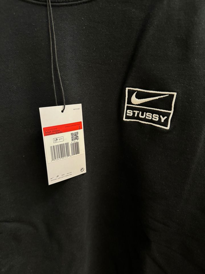 Nike x Stussy Crewneck Sweatshirt Schwarz Gr L in Mannheim