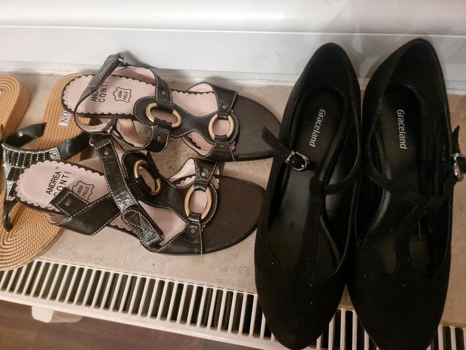 Neue Andrea Conti Sandalen Gr. 37 und Schuhe Gr. 36 Leder in Essen