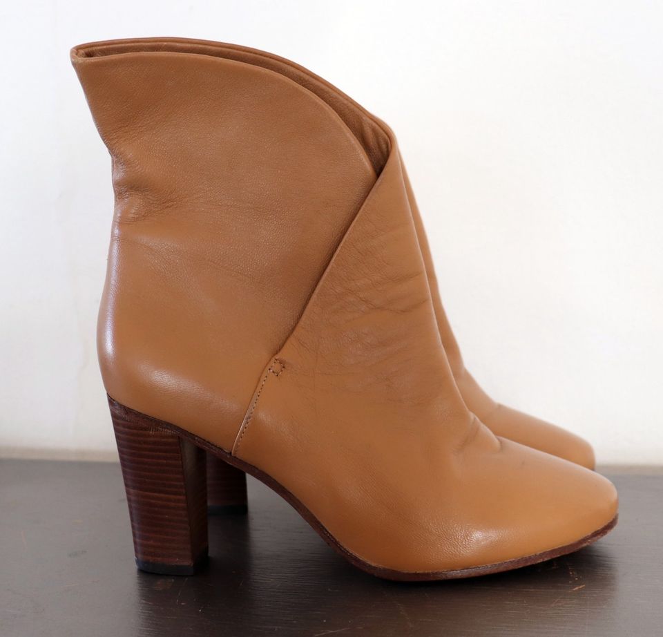 Celine Phoebe Philo Era Booties Boots Stiefel Camel 38 Leder in Haag in Oberbayern