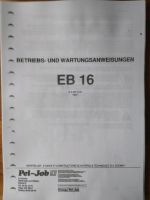 Betriebsanleitung Wartungsbuch Pel Job EB 16 EB 14 Saarland - Schiffweiler Vorschau