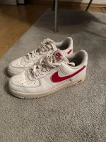 Nike Air Force 1, weiß rot, Sneaker, Größe 41 Nordrhein-Westfalen - Kaarst Vorschau