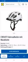 CRIVIT Fahrradhelm mit Rücklicht Essen - Essen-Stadtmitte Vorschau