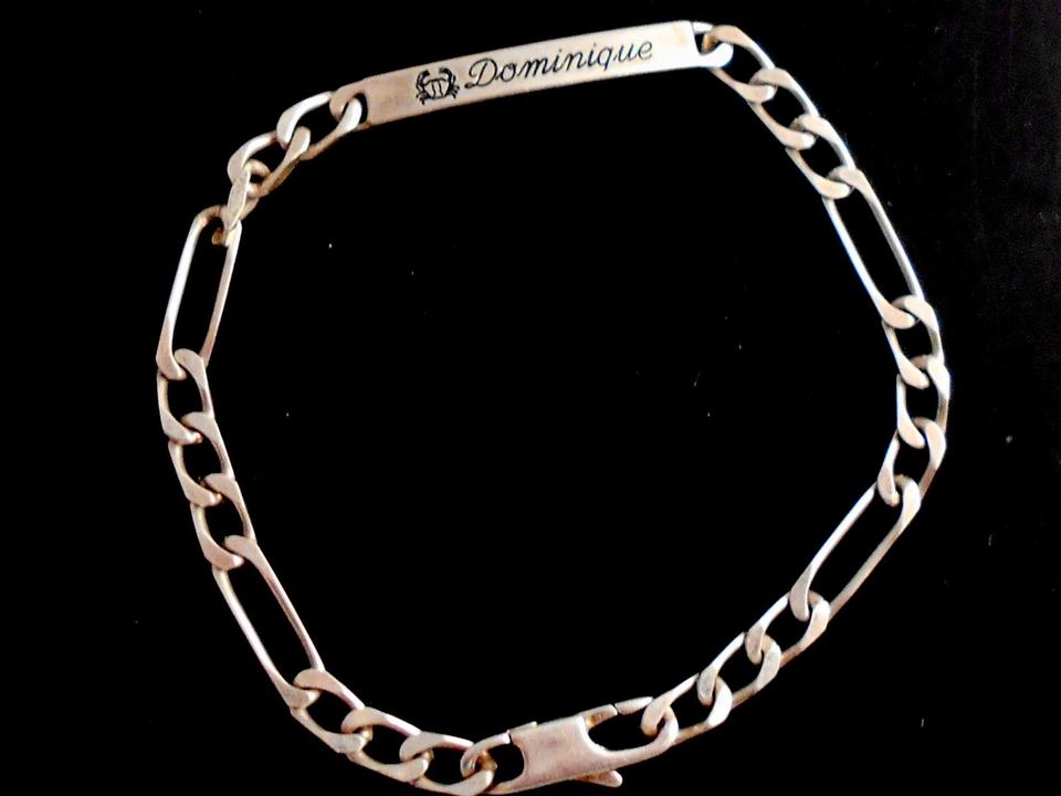 Glieder Ketten Armband 925/000 Silber 6,30 g. L. 18 cm. Dominique in Baden-Baden