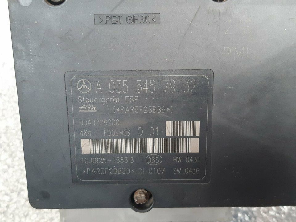 Mercedes CLK W209 ESP ABS-Hydraulikblock A0355457932 A0054317512 in Köln