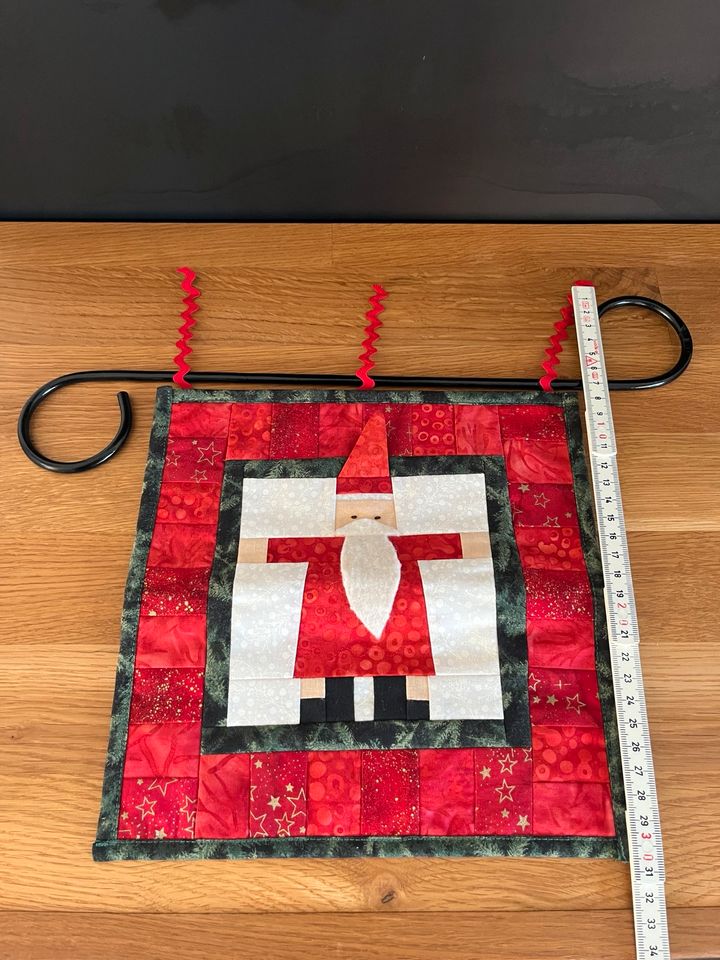 Patchwork Wandbild Nikolaus, Weihnachtsmann in Oldenburg