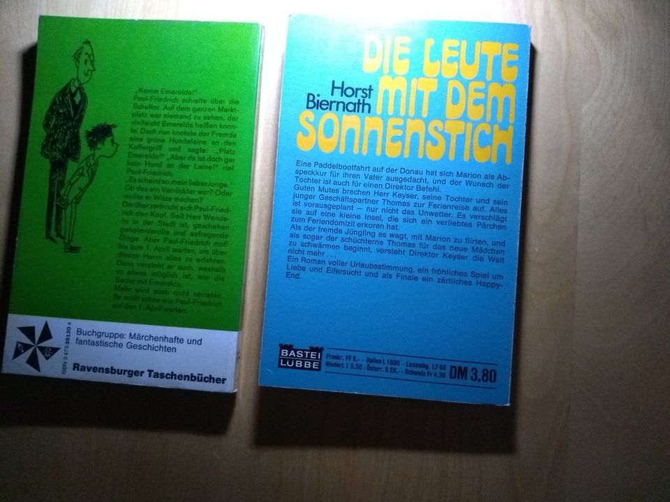 2 heitere Romane: Der Herr Wendelin + Die Leute mit d Sonnenstich in Ludwigsburg
