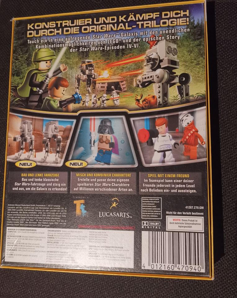 Lego Star Wars 2 Indiana Jones Verpackungen PC OVP komplette Saga in Diemelsee