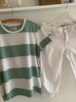 3/4-Hose Caprihose Mos Mosh Weiß Gr. 28 + Shirt Marc O’Polo M Bochum - Bochum-Ost Vorschau