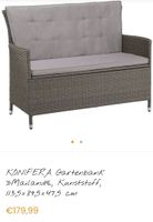 KONIFERA Gartenbank »Mailand«, Kunststoff, 113,5×89,5×47,5 cm Rheinland-Pfalz - Dienethal Vorschau