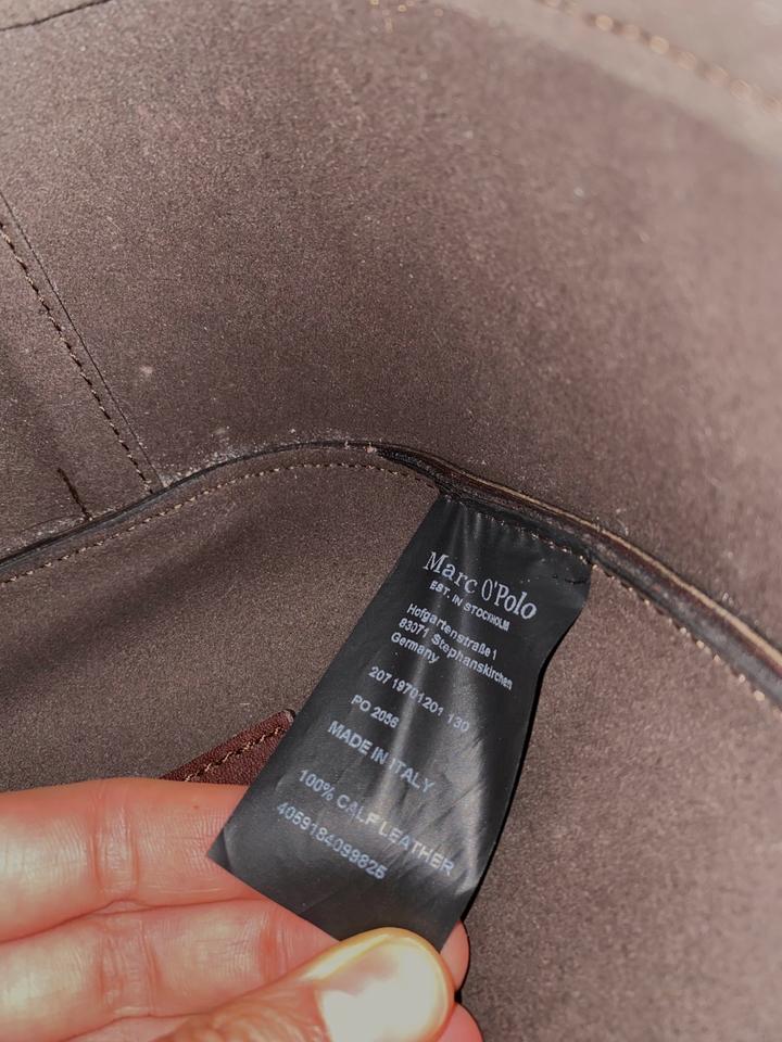 Marc O‘Polo Leder Hobo Bag in dunkelbraun Tasche Ledertasche in Leinfelden-Echterdingen
