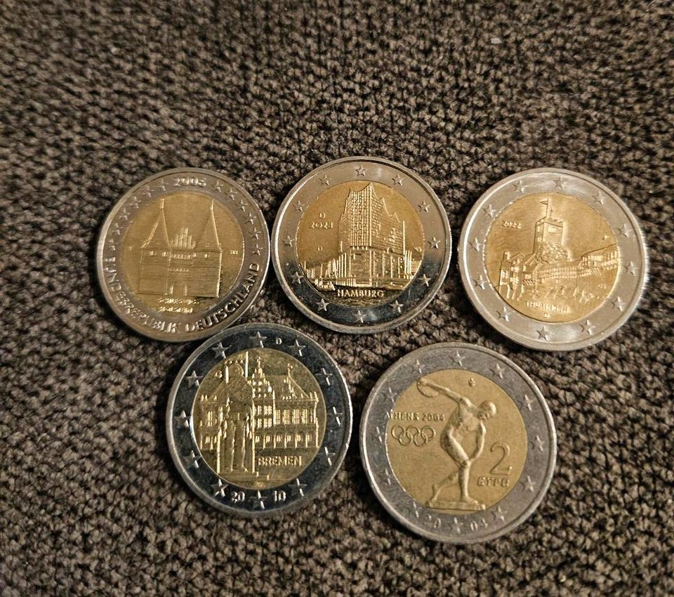 2 Euro Münzen verschiedene Länder Umlauf in Fridingen an der Donau