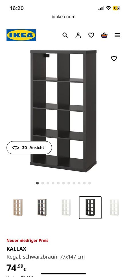 Besonderes Ikea Regal Kallax (4x2) weiß TOP Zustand! in Norderstapel