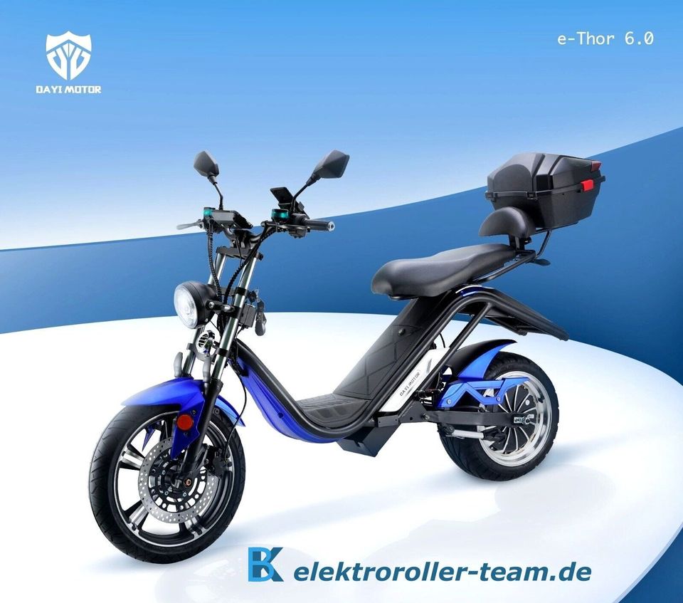 - Elektroroller Motorroller E-Thor 6.0C 4KW 60V 50AH NEUES MODELL in Ganderkesee