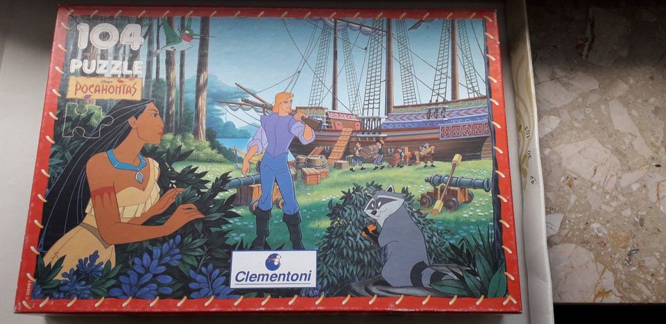 W.Disney-Pocahontas- Puzzle- 2x20- Clementoni- 104 Teile- Vintage in Bedburg-Hau