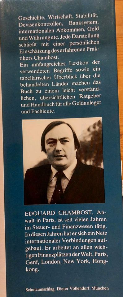Edouard Chambost.Die Bankgeheimnisse in den Ländern der Welt.1982 in Wiehl