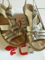 Rieker Sandalen beige gold silber Perlen,Gummiriemchen, Gr.37,Top Saarbrücken-Dudweiler - Dudweiler Vorschau