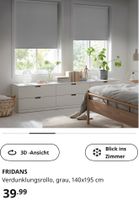 IKEA - FRIDANS Verdunklungsrollo, grau, 140x195 cm Rheinland-Pfalz - Oberfell Vorschau