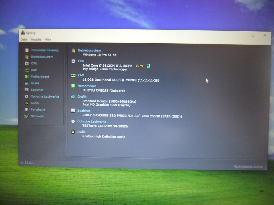 Fujitsu Lifebook E782 Intel Core i7 Win 10 16GB Ram 256 GB SSD in Wittmar