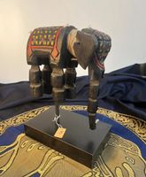 Elefant Holzdeko Wackeldackel Schnitzerei Skulptur Deko Thailand Schleswig-Holstein - Reinbek Vorschau