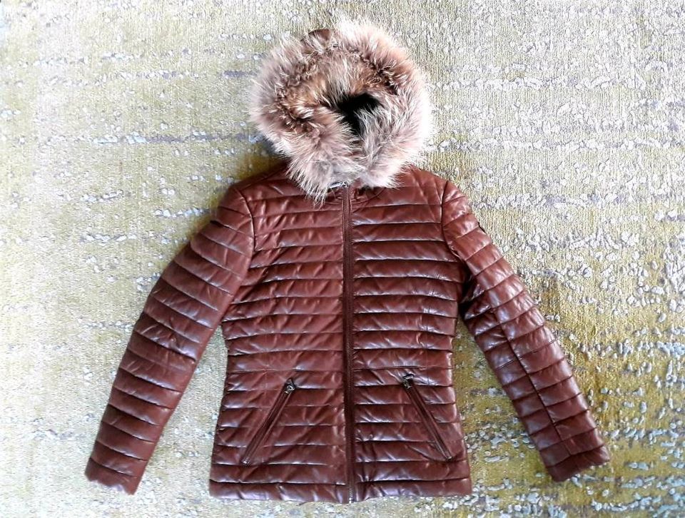 Frieda Freddies Steppjacke Daunenjacke Lederjacke Jacke Winter 38 in Waltershausen