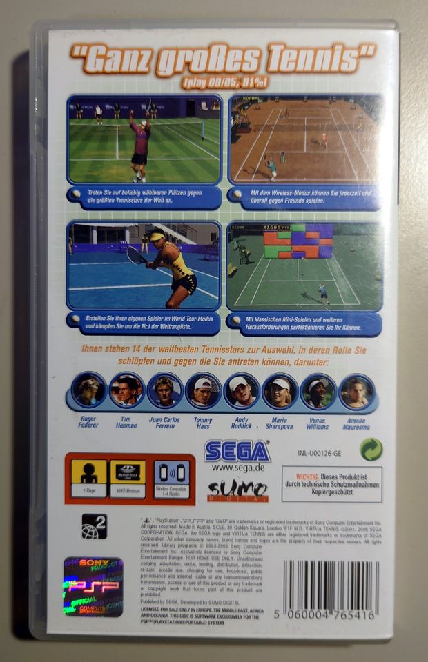 Virtua Tennis™: World Tour [PSP] in Villingen-Schwenningen