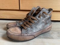 Candice Cooper Sneaker Chucks Leder 37 braun metallic Schleswig-Holstein - Lübeck Vorschau