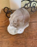 Goebel, Nilpferdfigur, Briefbeschwerer, Vintage, Glasfigur Sachsen - Beucha Vorschau