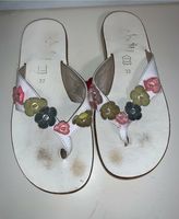 Galluci Sandalen weiß Blumen Flip Flop 32 LILI32 Hessen - Mörlenbach Vorschau