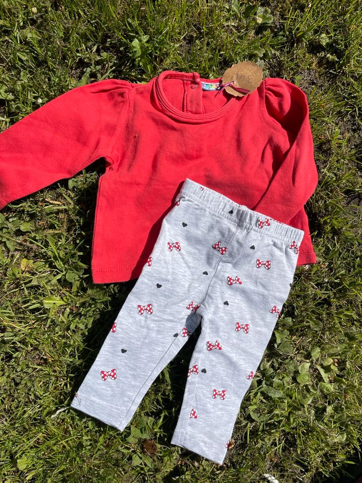 Pulli, Hose, Mini Schleifchen rot, 62,68 in Pölitz