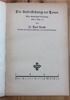 Karl Barth, Die Auferstehung der Toten, First Edition, 1924, Baden-Württemberg - Ebersbach an der Fils Vorschau