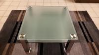 Rimini Couchtisch Glas / Glastisch / Milchglas / Nickel matt Eve Kr. Dachau - Bergkirchen Vorschau