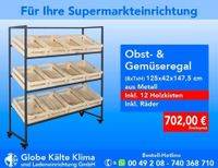 Obstregale, Gemüsestandregal, Gemüseregale, Supermarktregal, Wandregal, Storey Basic, Bioladen, Supermarkteinrichtung, Ladeneinrichtung, Regal Nordrhein-Westfalen - Mülheim (Ruhr) Vorschau