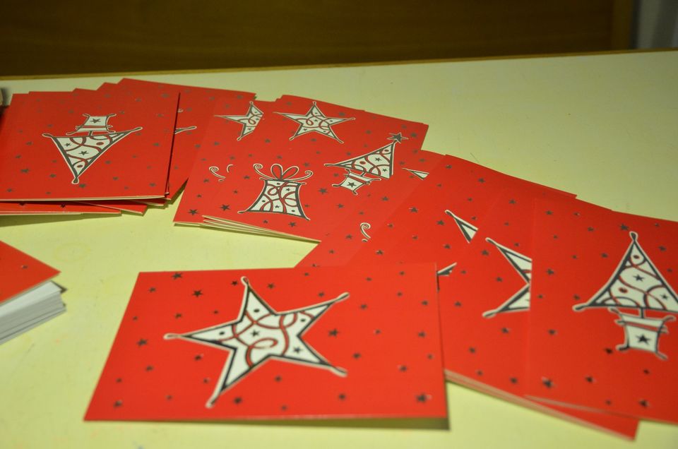 Weihnachtskarten. 24 Stück, in Geschenkbox, mit Umschlägen, vgl. in Reutlingen