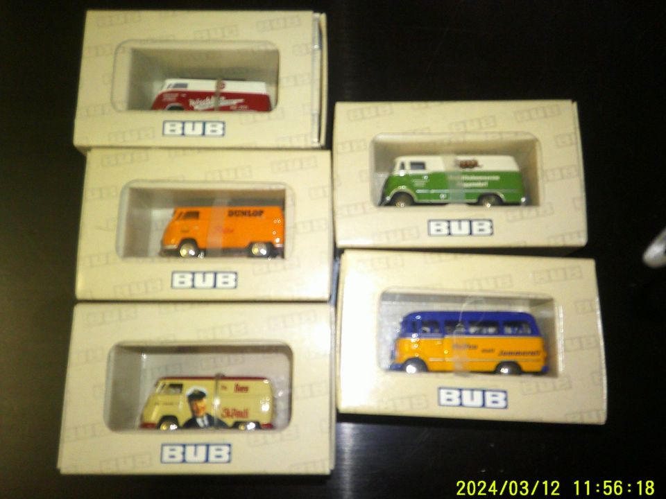 BuB, Bus,Mercedes,VW,Bulli, Model 1:87,Sammeln,Eisenbahn in Nürnberg (Mittelfr)