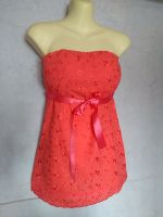 Bandeau-Top Shirt Bluse orange-pink, rosa mit Schleife, Gr. S,NEU Bayern - Amberg Vorschau