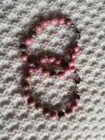 Armband Rhodochrosit rosa rose 8 mm Perlen geknüpft 19 cm Bayern - Plattling Vorschau