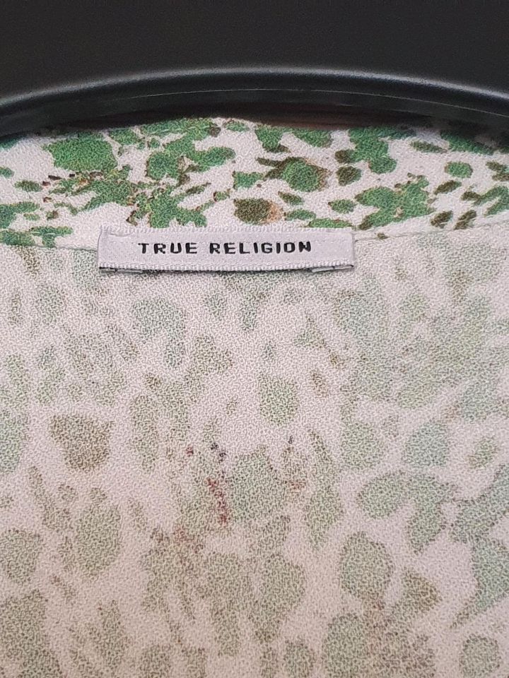 Edle Original True Religion Damen Water Bluse, L, grün/weiss in Bremen