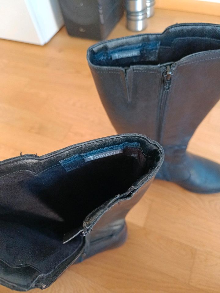 Tamaris Stiefel Echtleder Leder schwarz 39 in Stuttgart