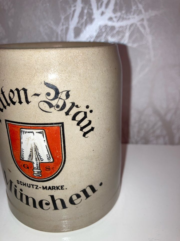 alter Bierkrug Spaten-Bräu München 0,4l Steingut in Magdeburg