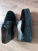 Pertini Slipper Schnürschuh schwarz Glitzer Gr. 38,5  38 1/2 Nordrhein-Westfalen - Selm Vorschau