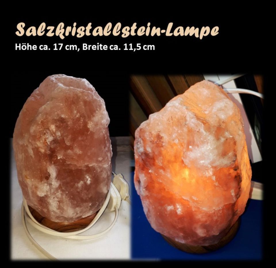 Salzkristall-Lampe / Salzkristallleuchte in Ampfing