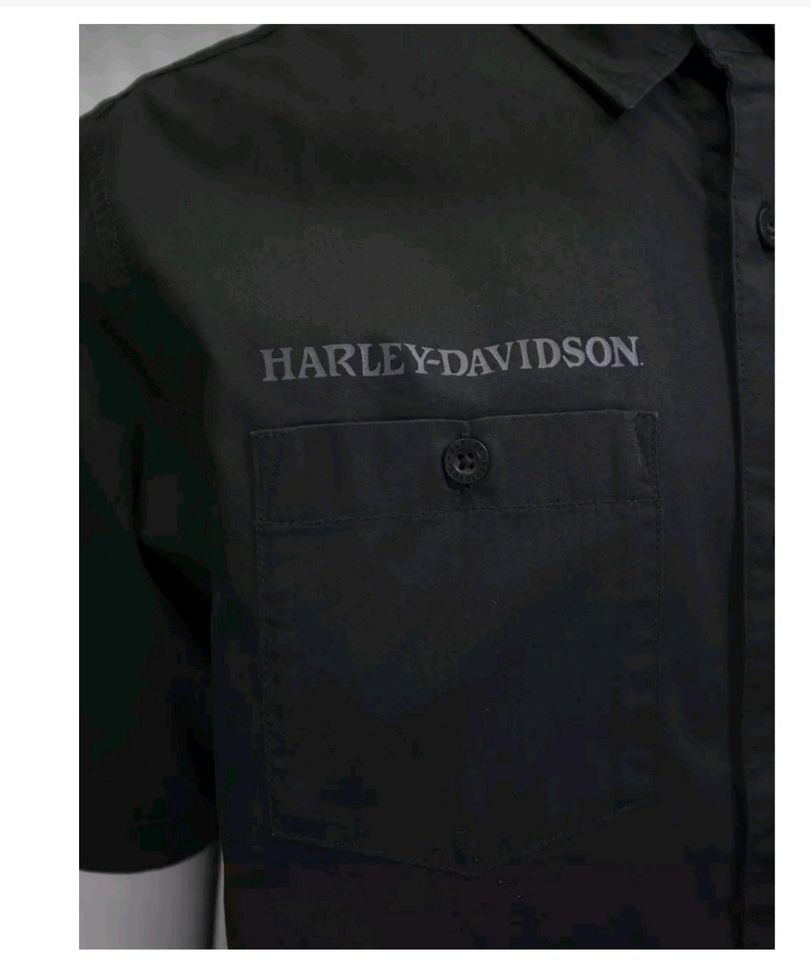 Harley Davidson Kurzarmhemd Skull Schwarz Neu Ungetragen Gr XL in Krefeld