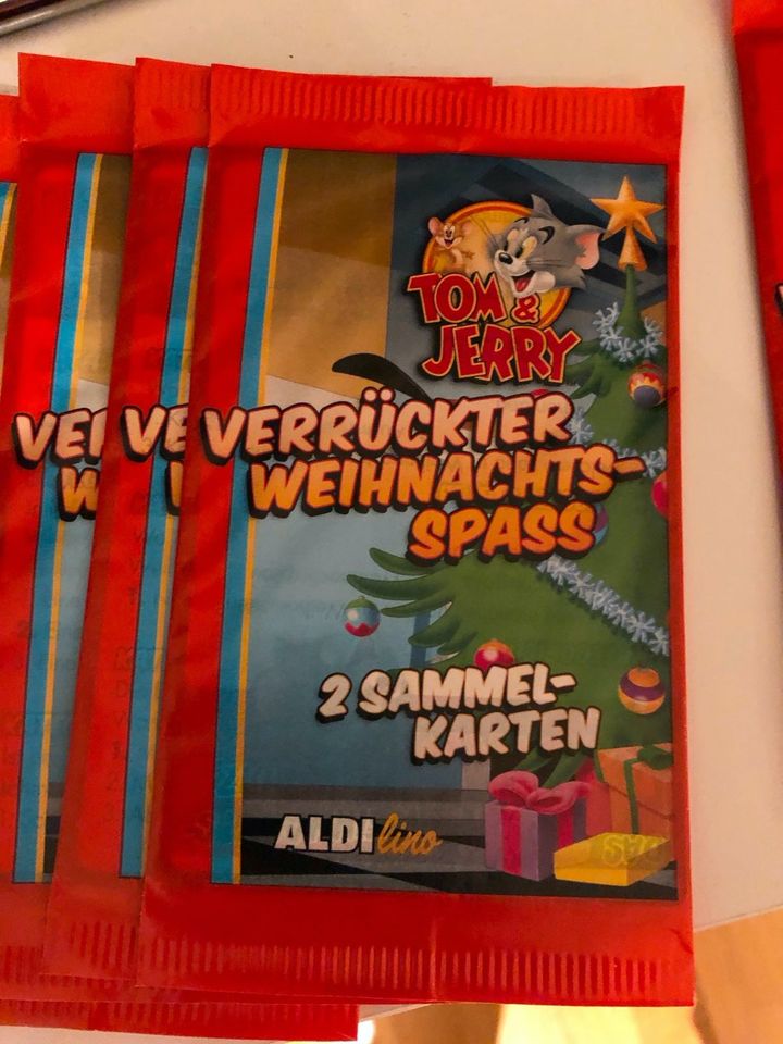 Tom & Jerry Sammelkarten Aldilino "verrückte Weihnachten" in Gau-Algesheim